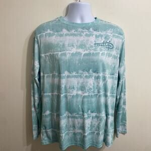 Teal Long sleeve fishing shirt